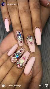 Instagram Ashleyselfcare Pinterest Ajrover1 Snapchat Ajrover110 Nails Design With Rhinestones Rhinestone Nails Short Square Acrylic Nails