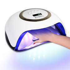 Amazon Com Uv Led Nail Lamp Nail Light For Gel Polish With 4 Timer Setting Quick 42 Lights Curing Lamp For Gels Professional Nail Gel Lamp For Fingernail Toenail Gold Beauty