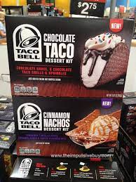 Taco Bell Chocolate Taco Bell Chocolate Taco Dessert Kit And Cinnamon Nachos Dessert Kit Oh God Im Going To Wa Taco Bell Desserts Choco Taco Dessert Taco