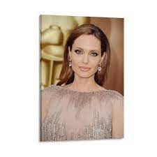 Amazon.com: Hollywood Actress Angelina_ Jolie Poster Aesthetics Decorative  Painting Canvas Wall Art Picture Print Living Room Bedroom Poster  08x12inch(20x30cm): Posters & Prints