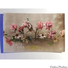 Free for commercial use no attribution required high quality images. Cpa De Bonne Fete Avec Bouquet De Fleurs Postkarten