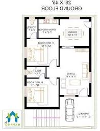 Image Result For 2 Bhk Floor Plans Of 25 45 Floor Plans House Map 2bhk House Plan