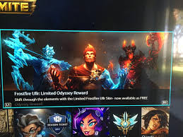 Frostfire Ullr A Free Odyssey Reward Smite It was released on september 8, 2020 and ended on january 26, 2021. frostfire ullr a free odyssey reward