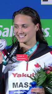 Kylie Masse is the queen of consistency 👑 🥈 The Canadian has never missed  a podium in the 100-metre backstroke 🙌 #budapest2022 #finabudapest2022  #swimming #swim #consistency