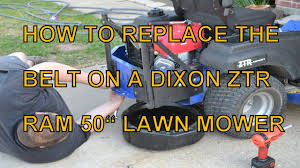 If you do not see the dixon parts need, please complete the lawn mower parts request form and we will be happy to assist you.: How To Replace The Mule Belt On A Dixon Ram 50 Zero Turn Mower Other Models Similar Youtube