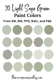 Light Sage Green Paint Colors