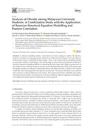 Pdf Analysis Of Obesity Among Malaysian University Students A Combination Study With The Application Of Bayesian Structural Equation Modelling And Pearson Correlation
