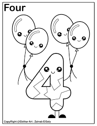On coloring4all we also suggest printable pages, puzzles, drawing game. Number 4 Coloring Pages Coloring Home