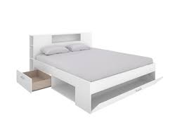 Hülsta bett weiß 140 cm mit neuwertiger matratze. Bett Mit Stauraum Leandre 140x190 Cm Weiss Kaufen