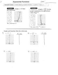 View, download and print graphing exponential functions worksheet pdf template or form online. Graphing Exponential Functions Domain Range Growth Decay By Dan Mcmaster