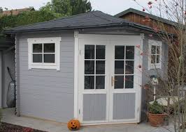 Gartenhaus Grau Weiss Moderner Gartentrend Mit Stil Gartenhaus Grau Gartenhaus 5 Eck Gartenhaus