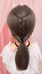 Pin By Haya Gul On Hair Low Ponytail Hairstyles Braided Hairstyles Long Hair Styles