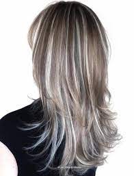 Brown Hair With Silver Highlights Blonde Hair With Silver Highlights Brown Hair With Silver Highlights Hair Styles