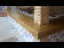 oak bar, counter for outdoor kitchen