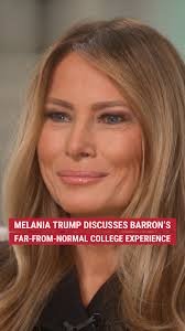 It's no secret that Barron Trump isn't having a typical college experience.  Melania Trump discusses how much time her son will be spending at the White  House and says he's welcome to