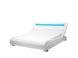 Bestellen sie noch heute ein neuen bett 140x200 in weiß für ihr schlafzimmer. Bett Kunstleder Weiss 140 X 200 Cm Mit Led Beleuchtung Avignon Beliani De