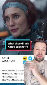 What should I ask Katee Sackhoff? @Katee Sackhoff #kateesackhoff #starwars  #bokatan #themandalorian #battlestargalactica #mandalorian #disneyplus  #longmire #bokatankryze #disney #netflix #roberttaylor ...