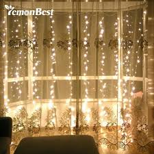 9.8ft x 9.8ft 300led soft curtain lights novelty lig. 3 3m 300 Led Curtain Light Fairy Christmas Decorations For Home Party Wedding Outdoor Indoor Stri Home Curtains Decorating With Christmas Lights Curtain Lights