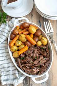 Head over to tesco real food for plenty more beef put the leeks and carrots in a large roasting tin. Instant Pot Pot Roast With Carrots And Potatoes Valerie S Kitchen