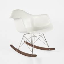 Mid Century Modern Reproduction Rar Molded Fiberglass Rocking Chair Matte White Insp Mid Century Rocking Chair Mid Century Modern Rocking Chair Rocking Chair