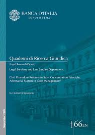 Ed invero l'ambito di operatività dell'art. Pdf Civil Procedure Reforms In Italy Concentration Principle Adversarial System Or Case Management