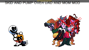 Pump minus + mask + skid minus = ??? Skid And Pump Over Dad And Mom Friday Night Funkin Mods
