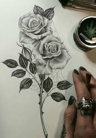 Ideas De Tatuajes Rosario Contreras Black Rose Tattoos Rose Stem Tattoo Neck Tattoo