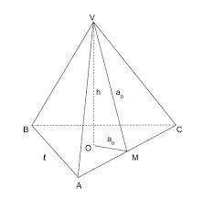 Piramida patrulateră regulată vabcd are înălţimea vo= cm, iar muchia laterală formează cu planul bazei un unghi cu măsura de 45. Piramida Triunghiulara Regulata Si Trunchiul De Piramida Triunghiulara Regulata