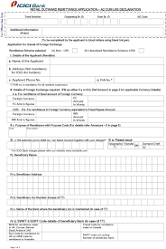 The central bank of the russian federation has set from 27/07/2021 the following exchange rates of foreign currencies against the ruble without assuming any liability to buy or sell foreign currency at the rates below. Retail Outward Remittance Application A2 Cum Lrs Declaration Pdf Free Download