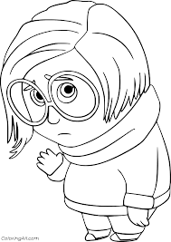 Make sure to print at 100% or actual size and not scale to fit page and set the paper orientation appropriately. Inside Out Coloring Pages Coloringall