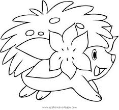 Pokemon Shaymin Shaimin 2 Gratis Malvorlage In Comic Trickfilmfiguren Pokemon Ausmalen