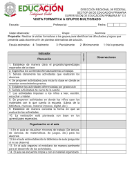 Juegos organizados da de las madres 2016. Registro De Observacion De Clase Con Indicadores 2019 Educacion Primaria Salon De Clases