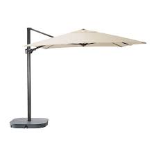 Seglaro Svarto Parasol Suspendu Avec Socle Inclinable Beige Gris Fonce Ikea In 2021 Offset Patio Umbrella Parasol Base Parasol