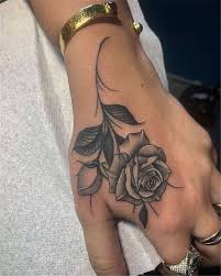 Blue rose tattoo design on ankle. Trendy Rose Tattoo Designs For Your Desire About Floral Tattoo Women Fashion Lifestyle Blog Shinecoco Com Rose Tattoos For Women Hand Tattoos For Women Hand Tattoos