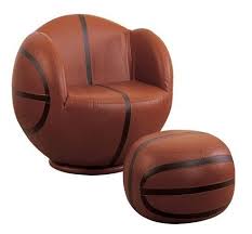 Swivel chairs with reclining capabilities: Shop Totally Kids Basketball Swivel Chair Ottoman
