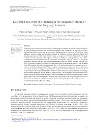 Cmat 2022 preparation plan and tips. Pdf Designing An E Portfolio Framework For Academic Writing Of Second Language Learners