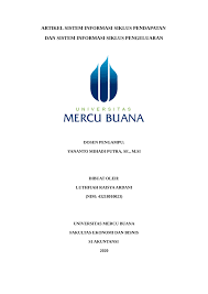 Yang hanya menghasilkan manfaat satu tahun atau kurang (jasa personel,bunga,asuransi,iklan). Pdf Artikel Siklus Pendapatan Dan Pengeluaran Sia