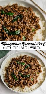 Mongolian Ground Beef Unbound Wellness Recipe Ground Beef Recipes Paleo Recipes Beef Recipes