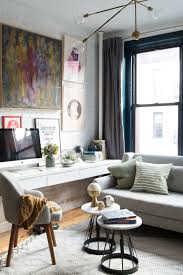 7 Ways To Fit A Workspace Into A Small Space Small Living Room Design Desk In Living Room Living Room Office