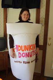 My Dunkin Donuts Coffee Cup Costume I Made For 2010 Dunkin Donuts Costume Donut Costume Homemade Halloween Costumes