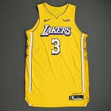 Los angeles lakers anthony davis #3 city edition jersey mrgooddeal. Anthony Davis Los Angeles Lakers Christmas Day 19 Game Worn City Edition Jersey Scored 24 Points Nba Auctions