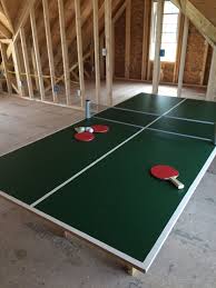 Diy Ping Pong Table Done 4x8 Mdf Painted Green Ping Pong Ping Pong Table Pong