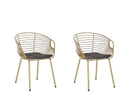 We look at each specific type, including. Set Of 2 Metal Accent Chairs Gold Hoback Beliani De