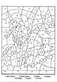 Resultado De Imagem Para Color By Number For Kids Unicorn Coloring Pages Free Printable Coloring Pages Horse Coloring Pages