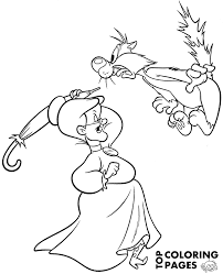40+ sylvester coloring pages for printing and coloring. Cat Sylvester And Granny Coloring Page Topcoloringpages Net