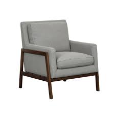 modern heather gray upholstered accent chair with exposed frame upholstered accent chairs armchair accent chairs