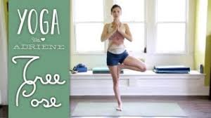 Upward tree pose or urdhva vrksasana (easier version): Tree Pose Vrksasana Yoga With Adriene Youtube