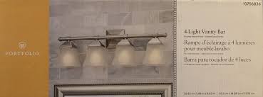 Portfolio brandy chase 5 light 10 63 in brushed nickel. Upc 611728251669 Portfolio 4 Light Brushed Nickel Bathroom Vanity Light Upcitemdb Com