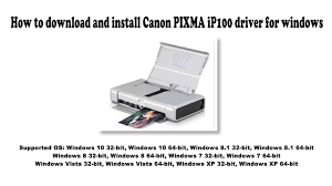 Comment installer une imprimante canion ip100 avec usb. How To Download And Install Canon Pixma Ip100 Driver Windows 10 8 1 8 7 Vista Xp Youtube