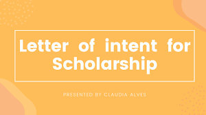 Letter Of Intent Loi For Scholarships Letter Of Intent Format Template Example And Sample A Scholarship